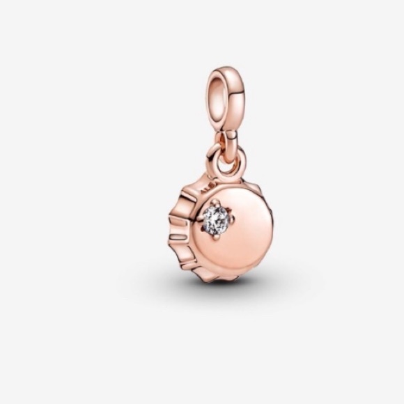 Pandora Lucky Bottle Cap ring set: 14k rose gold; 925 silver - Picture 14 of 16